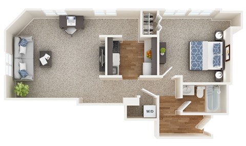 The Maryland Floor Plan at The Mount Royal, Baltimore, 21202